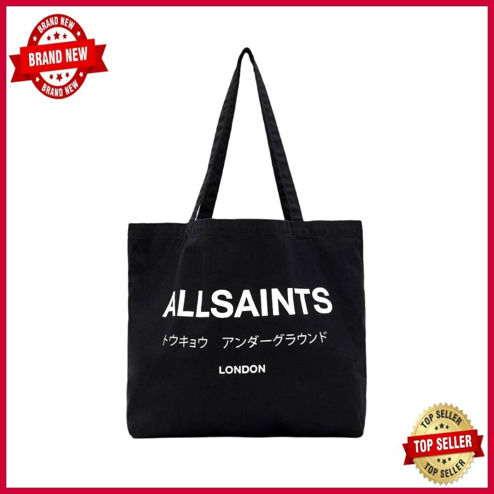Cotton Canvas Tote Bag with Logo, Fits Laptops Up to 16 Inches
